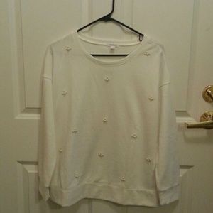 Pearl sweater top